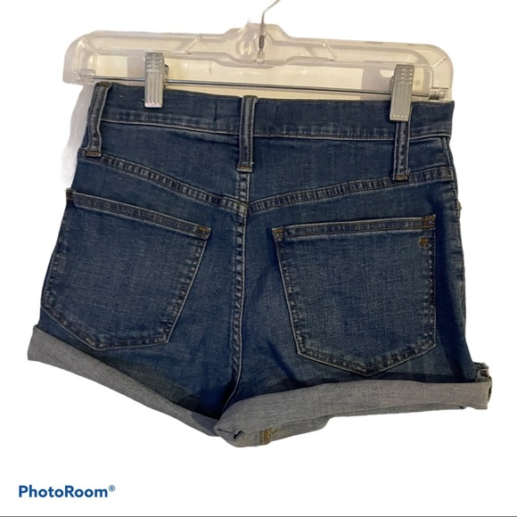 Madewell high rise button fly cuffed jean shorts Size 24 - Picture 4 of 7